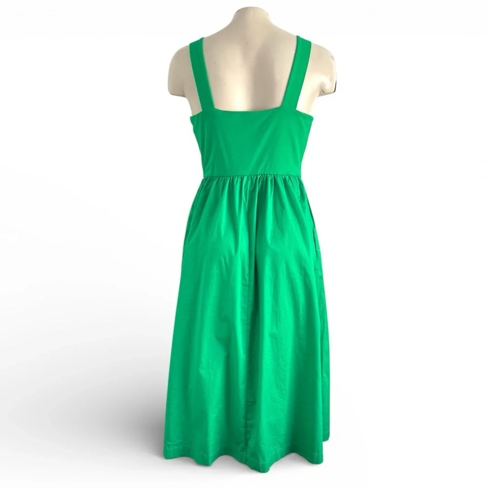 CYNTHIA ROWLEY KELLY GREEN FIT & FLARE SUMMER DRESS SZ S - Picture 3 of 4
